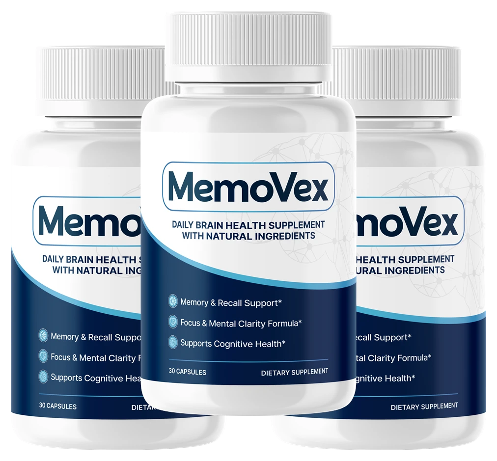 MemoVex memory and focus capsules, 3-bottle bundle